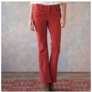 SUNDANCE‎ Rust Nicole Corduroy Pants Orange Red Bootcut Flare Size 31